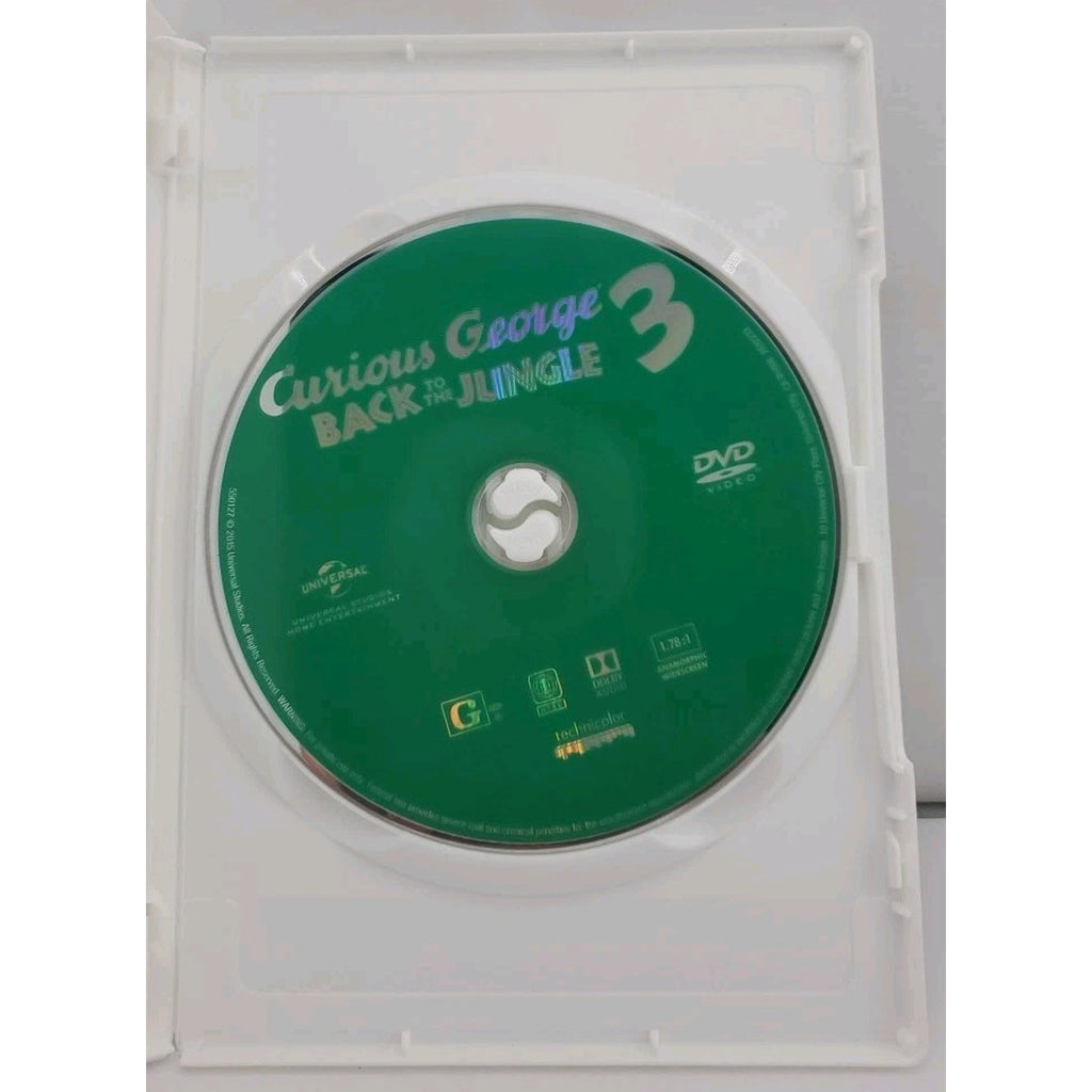 Curious George 3: Back to the Jungle (DVD, 2015)