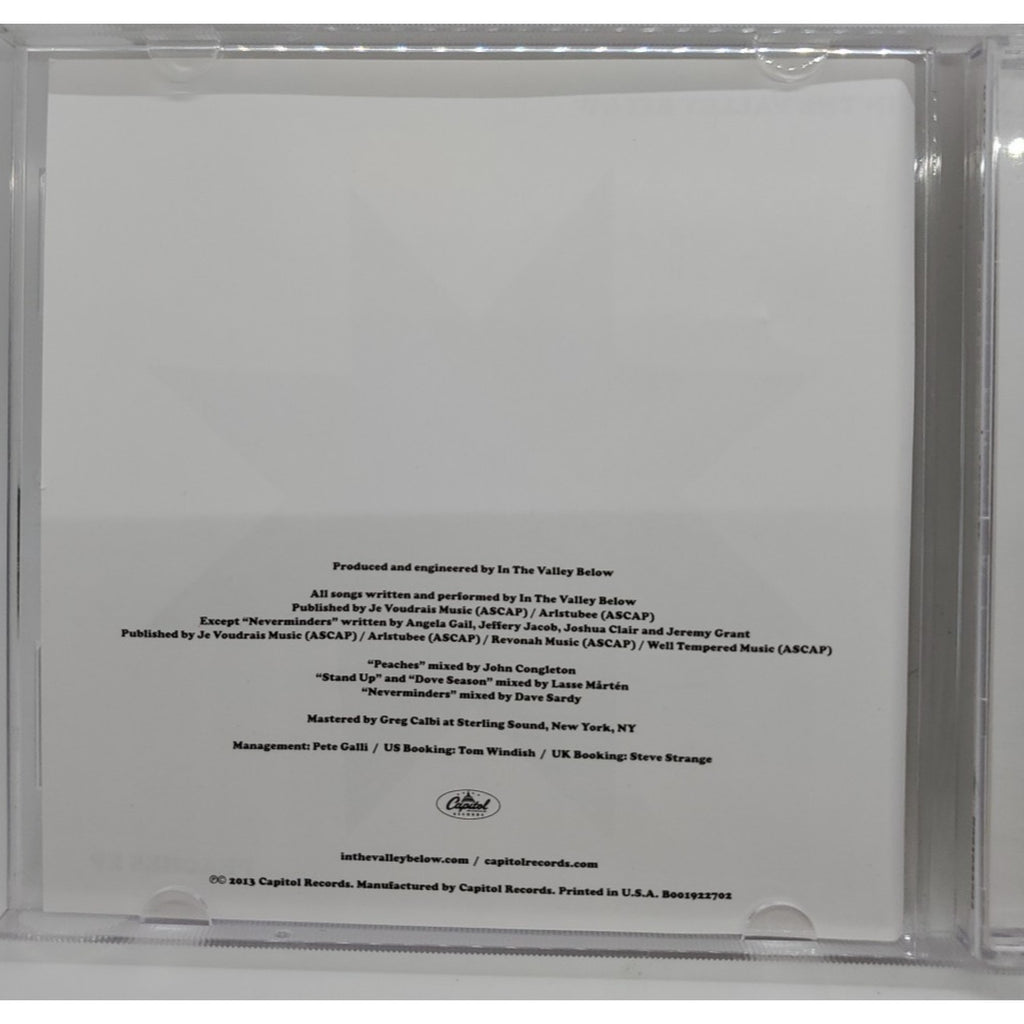 Peaches - In The Valley Below - EP Promo CD 2013 Capitol Records 4 Songs