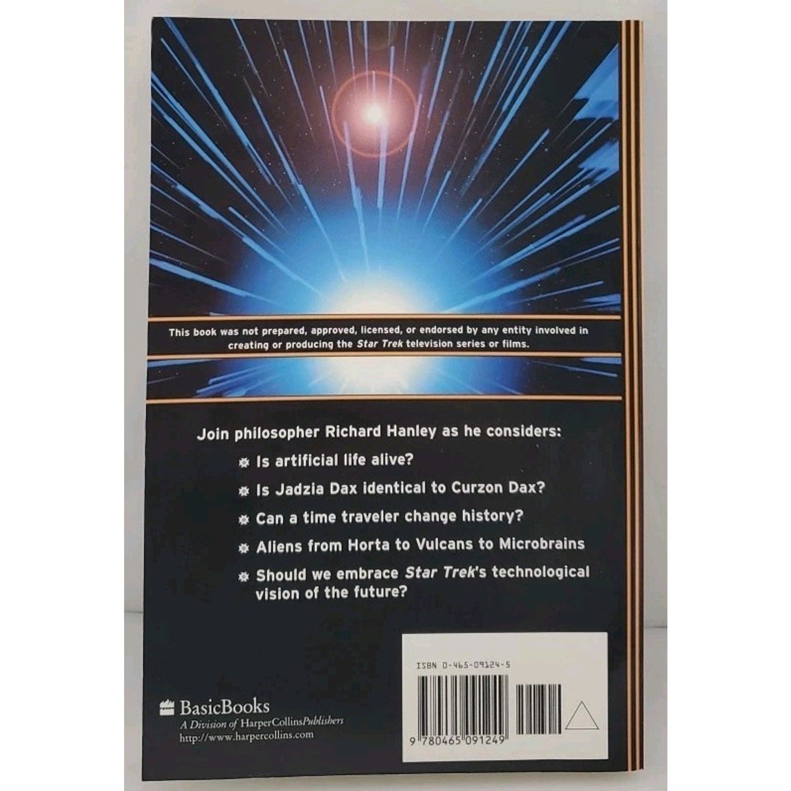 Metaphysics of Star Trek or is Data Human? by Richard Hanley (1997, Hardcover)