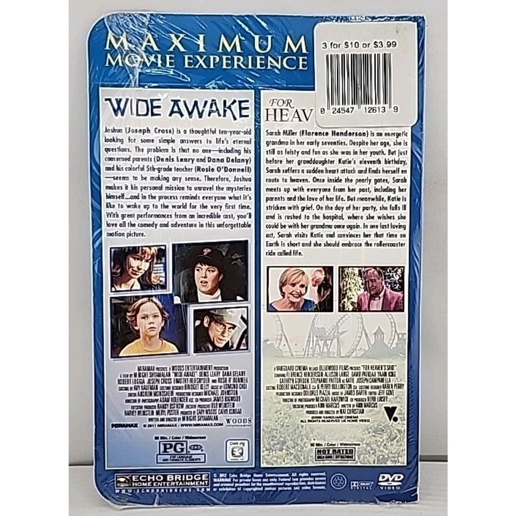 Wide Awake And For Heavens Sake Cardboard Sleeve Double Feature DVD *New*
