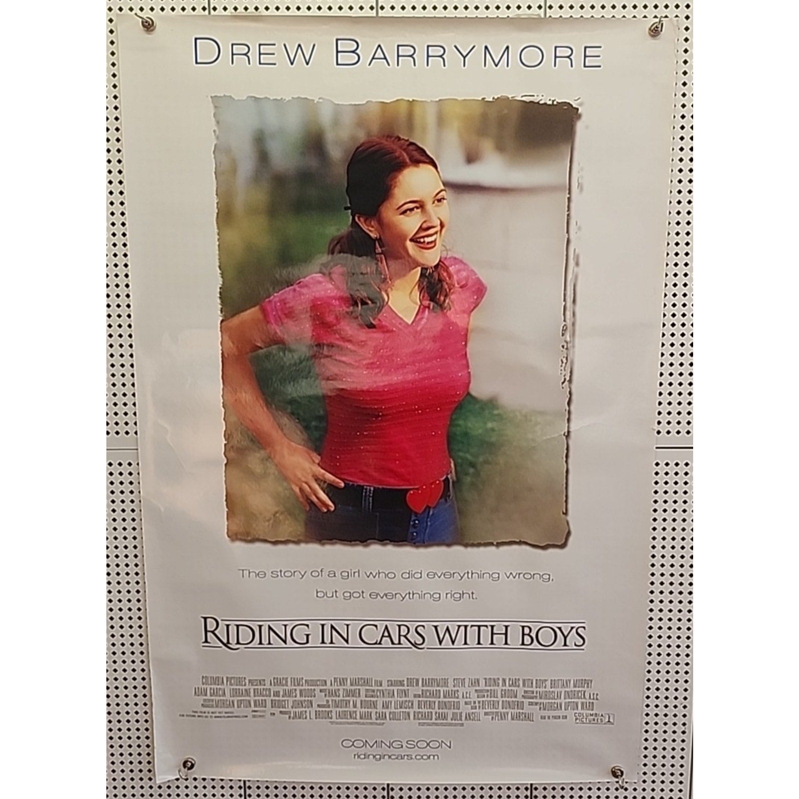 Movie Poster Riding In Cars With Boys 2001 D/S Original 27x40" One Sheet Drew B