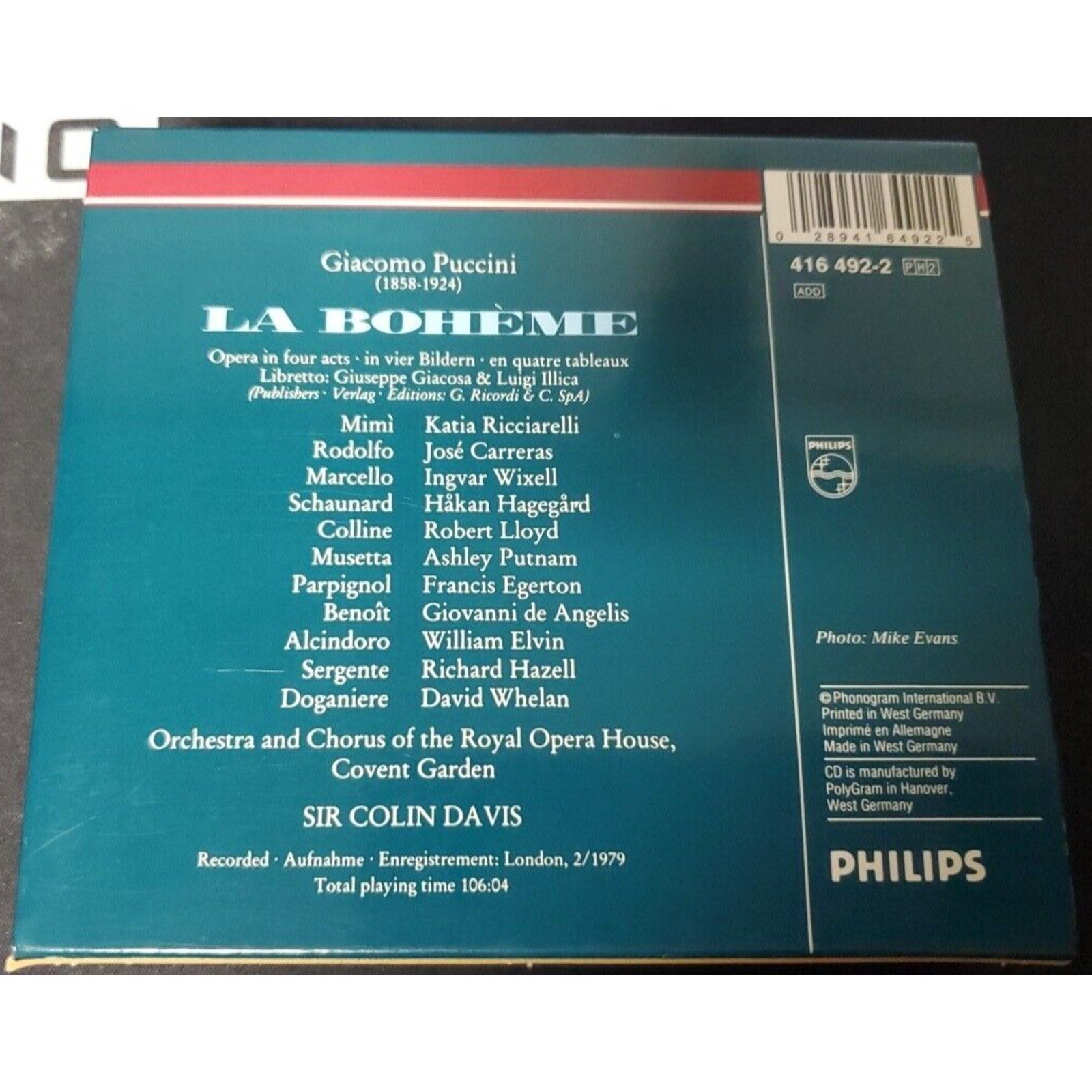 La Boheme - Puccini (CD)