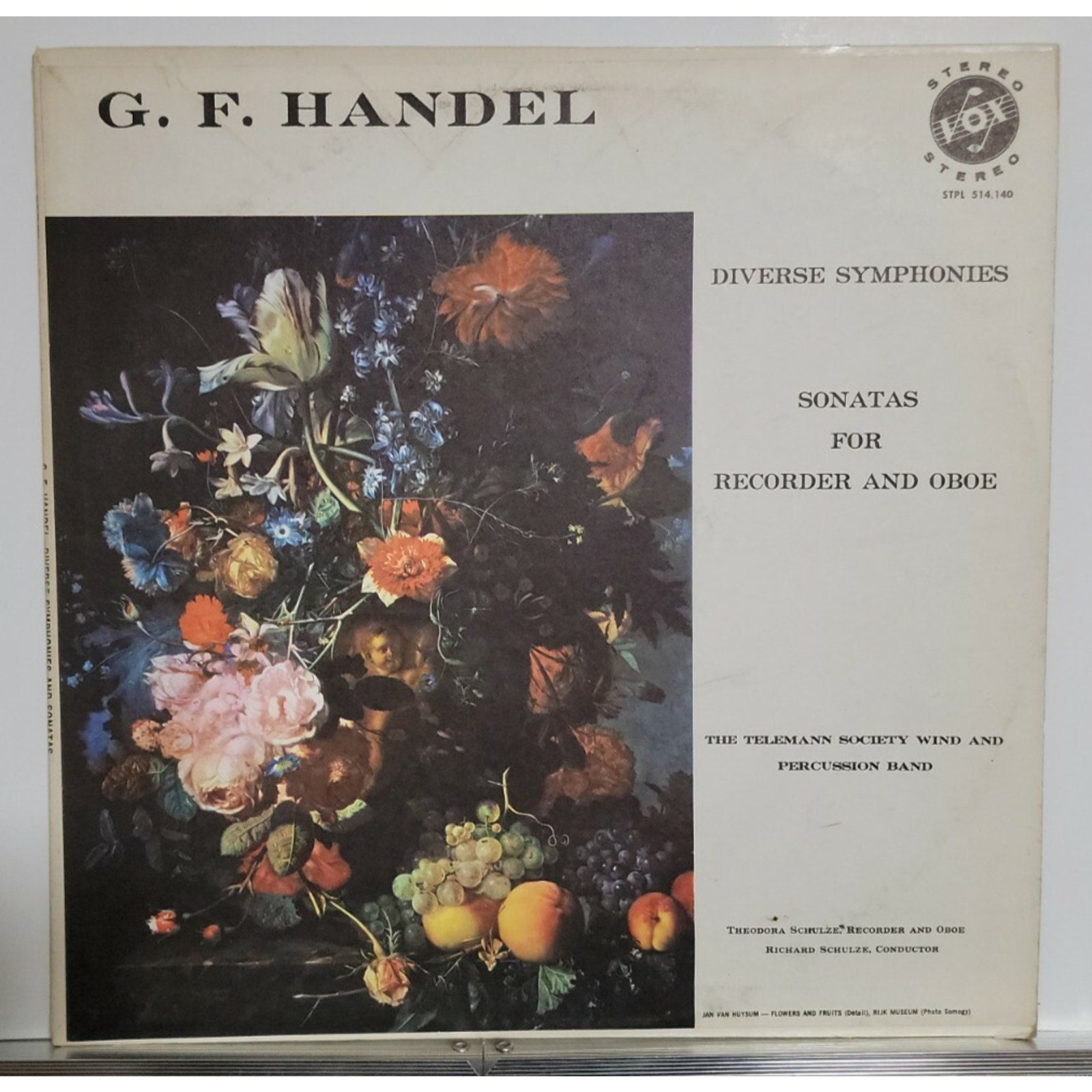 G. F. Handel - Diverse Symphonies - Sonatas For Recorder and Oboe (Vinyl)