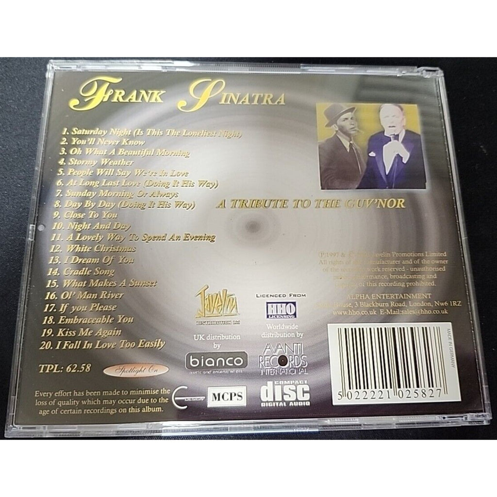 Frank Sinatra Tribute To The Guv'nor (CD)