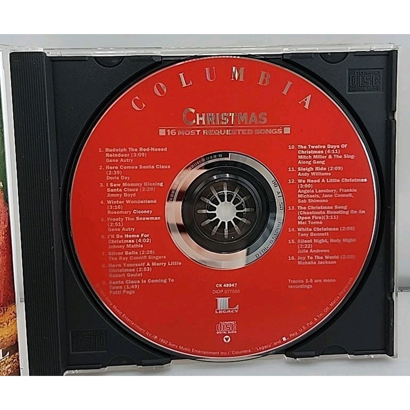 16 Most Requested Songs by Christmas Songs (CD, 1992)