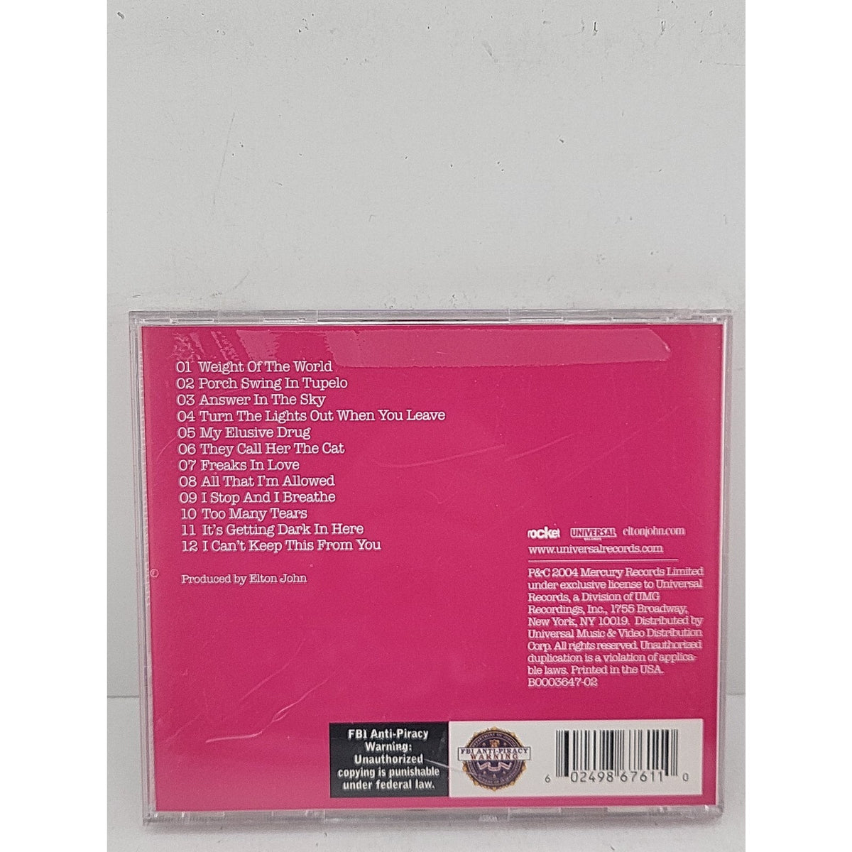 Peachtree Road by Elton John (CD, 2004)