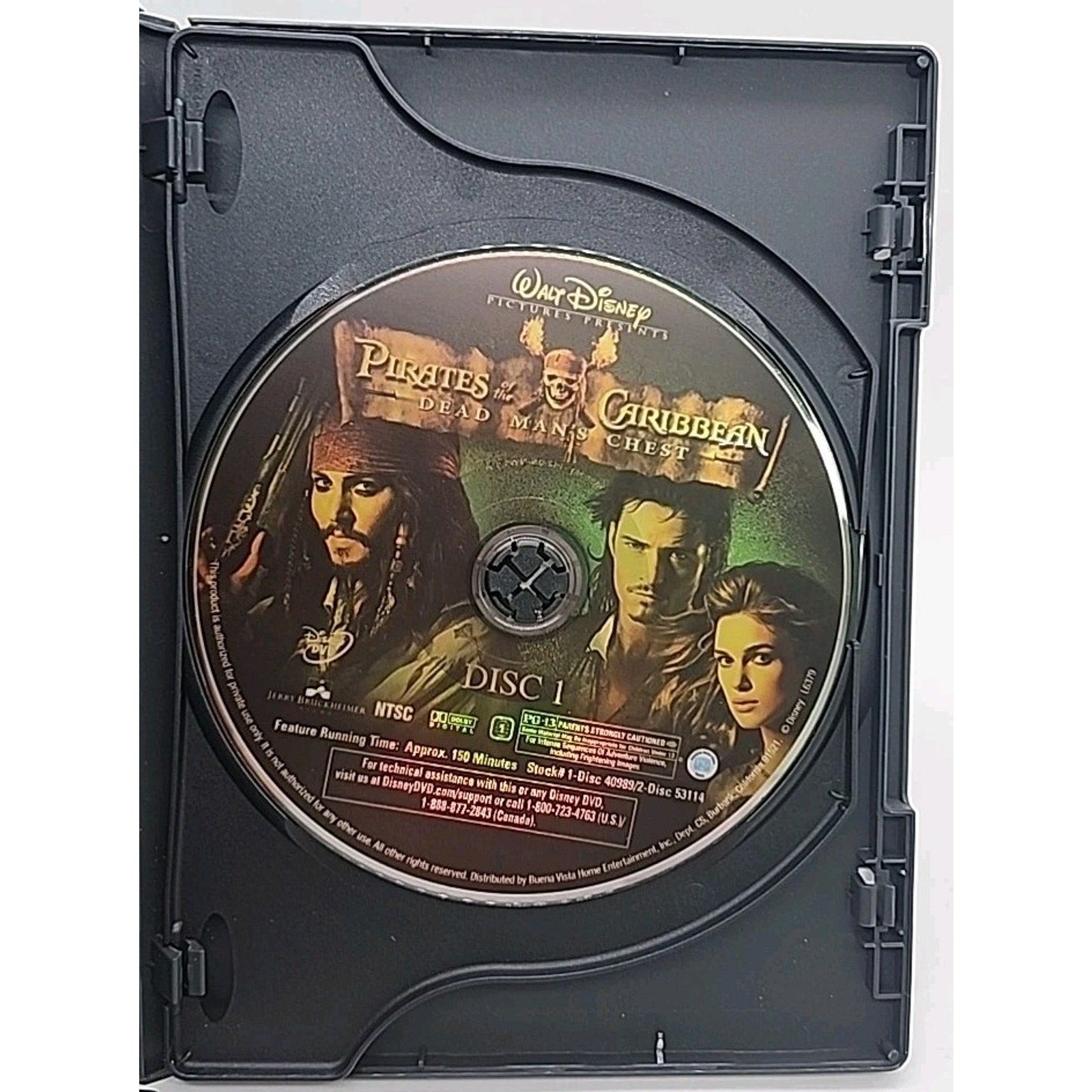 Pirates of the Caribbean: Dead Man's Chest (DVD, 2006)
