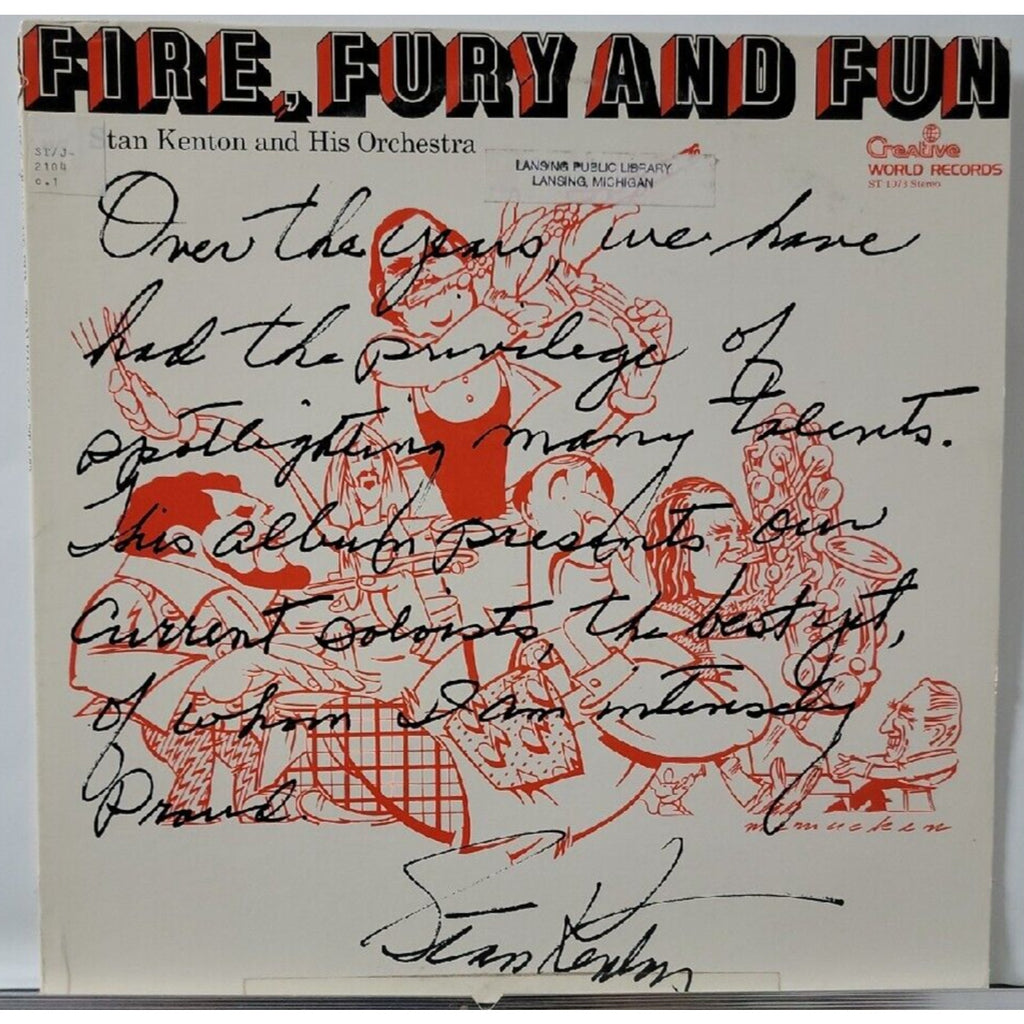 Fire Fury And Fun Stan Kenton (Record)