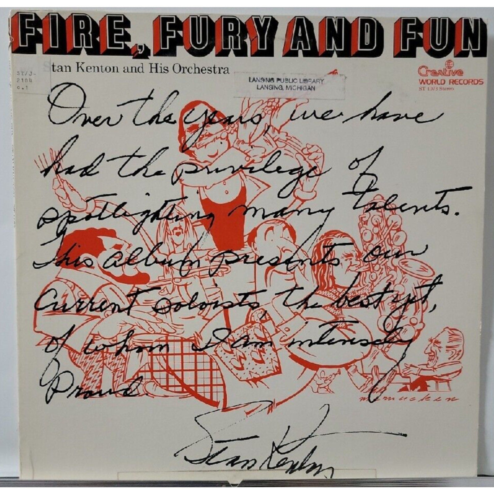 Fire Fury And Fun Stan Kenton (Record)