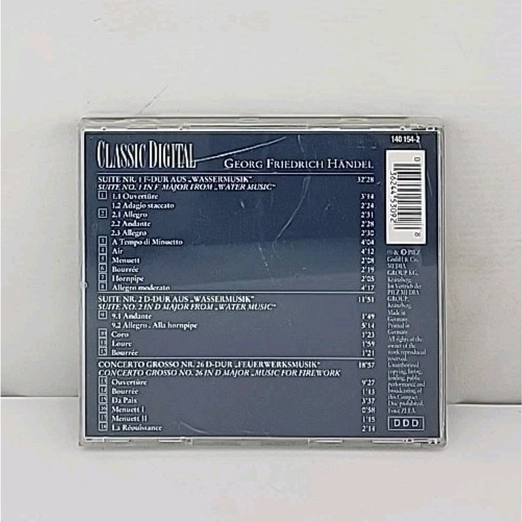 Classic Digital Georg Friedrich Handel Water Music Fireworks Music CD