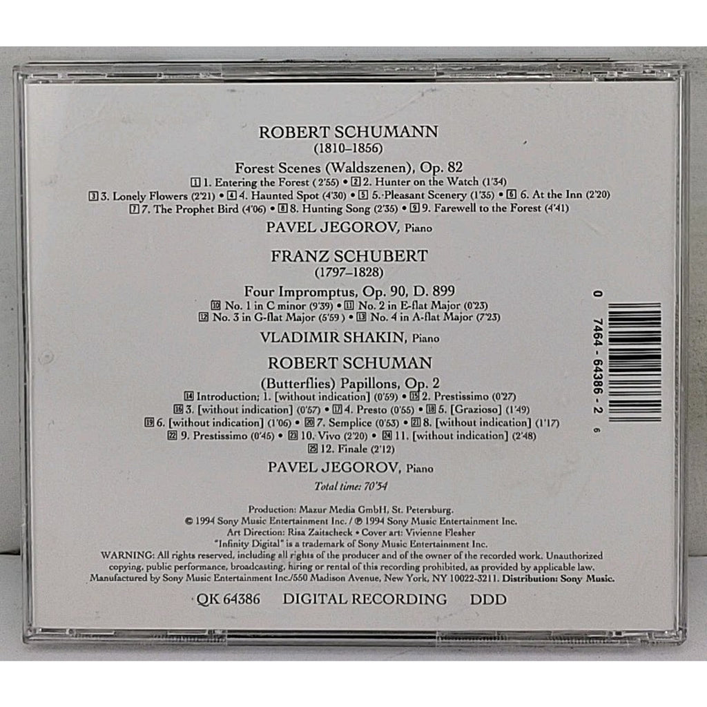 Forest Scenes / Papillons / Impromptus by Schumann / Schubert (CD, 1994)