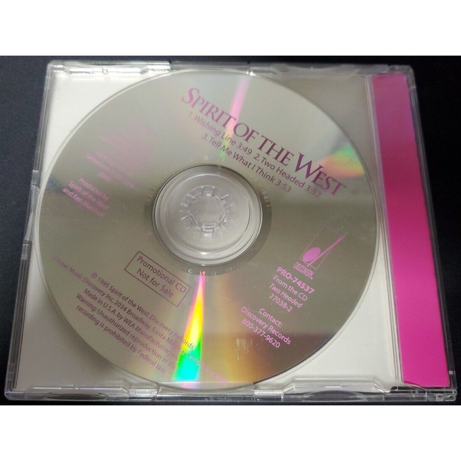 Twoheaded Spirit Of The West (CD) Singles
