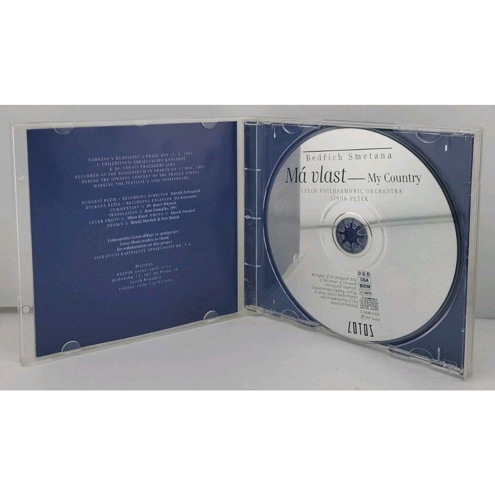 Ma Vlast - My Country By Bedrich Smetana CD