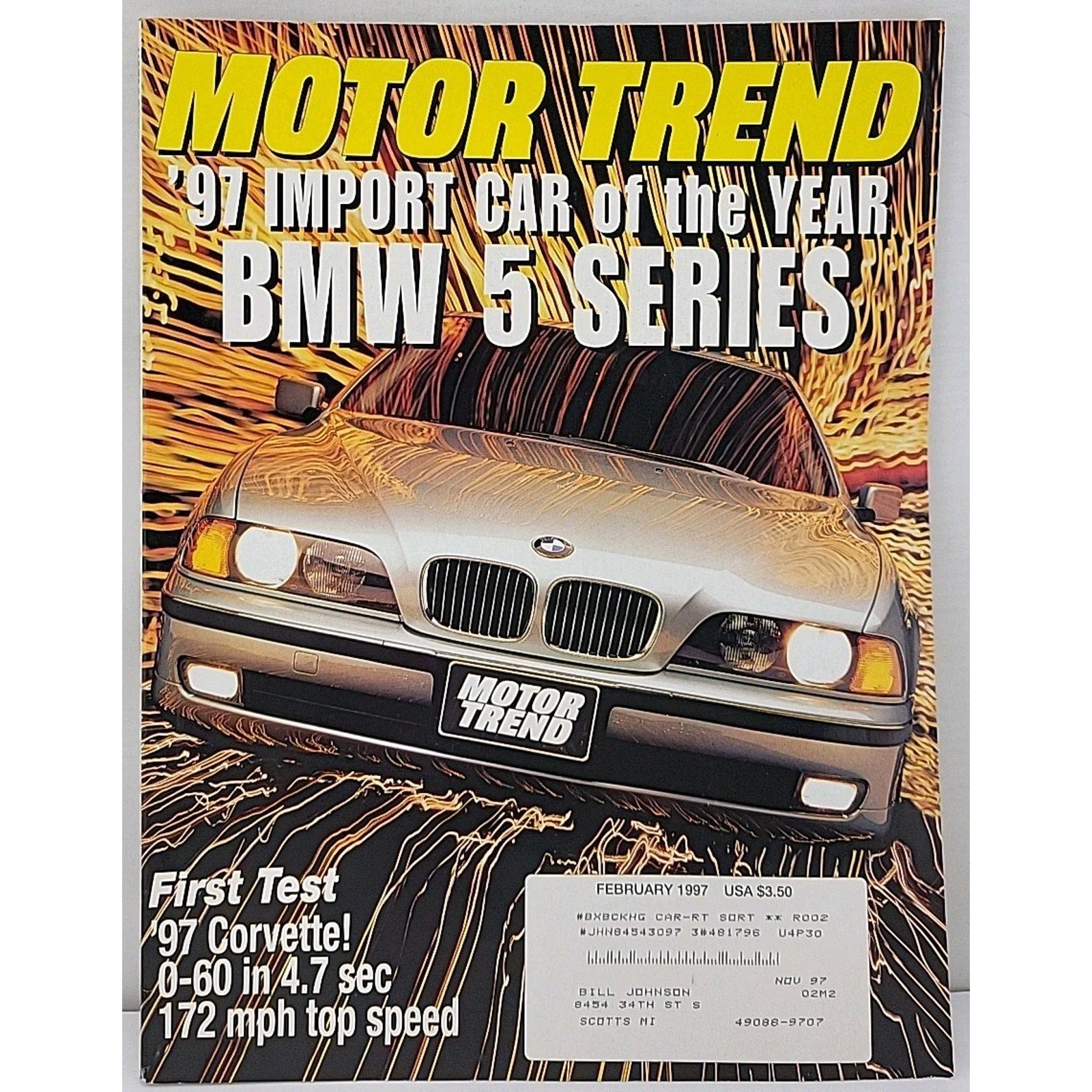 Motor Trend Magazine - February 1997 - Volume 49 Number 2