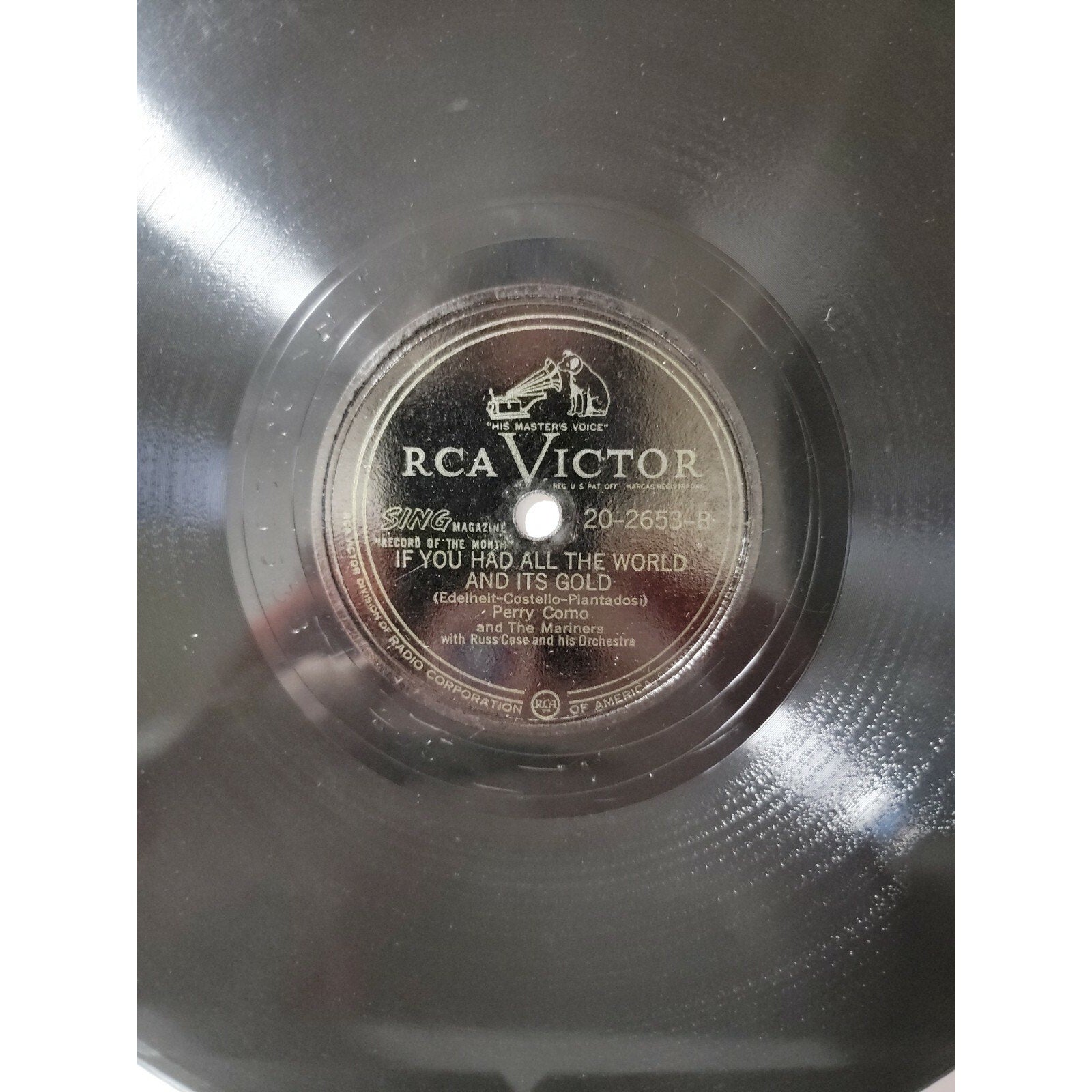 Perry Como - If You Had All The World And Its Gold / Because (Vinyl)
