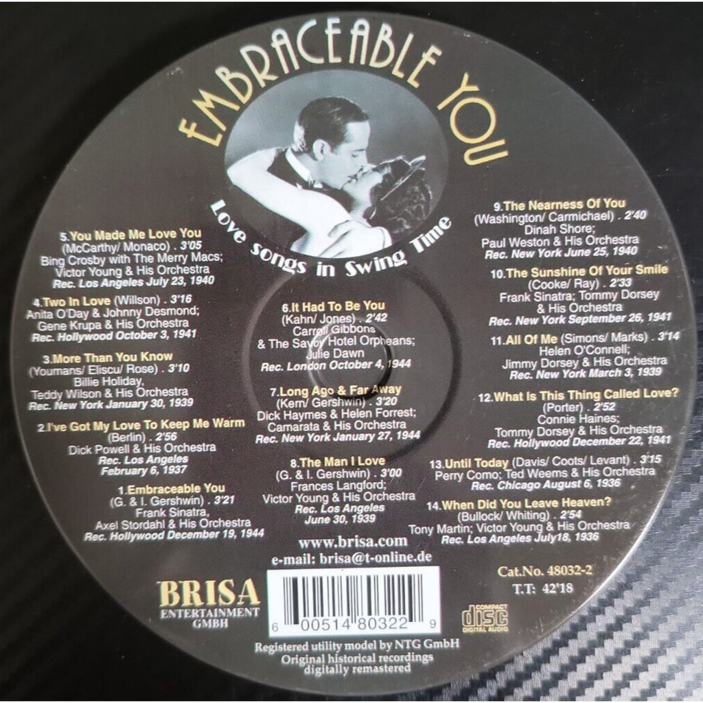 Embraceable You Love Songs In Swing Time (CD In Tin Case)