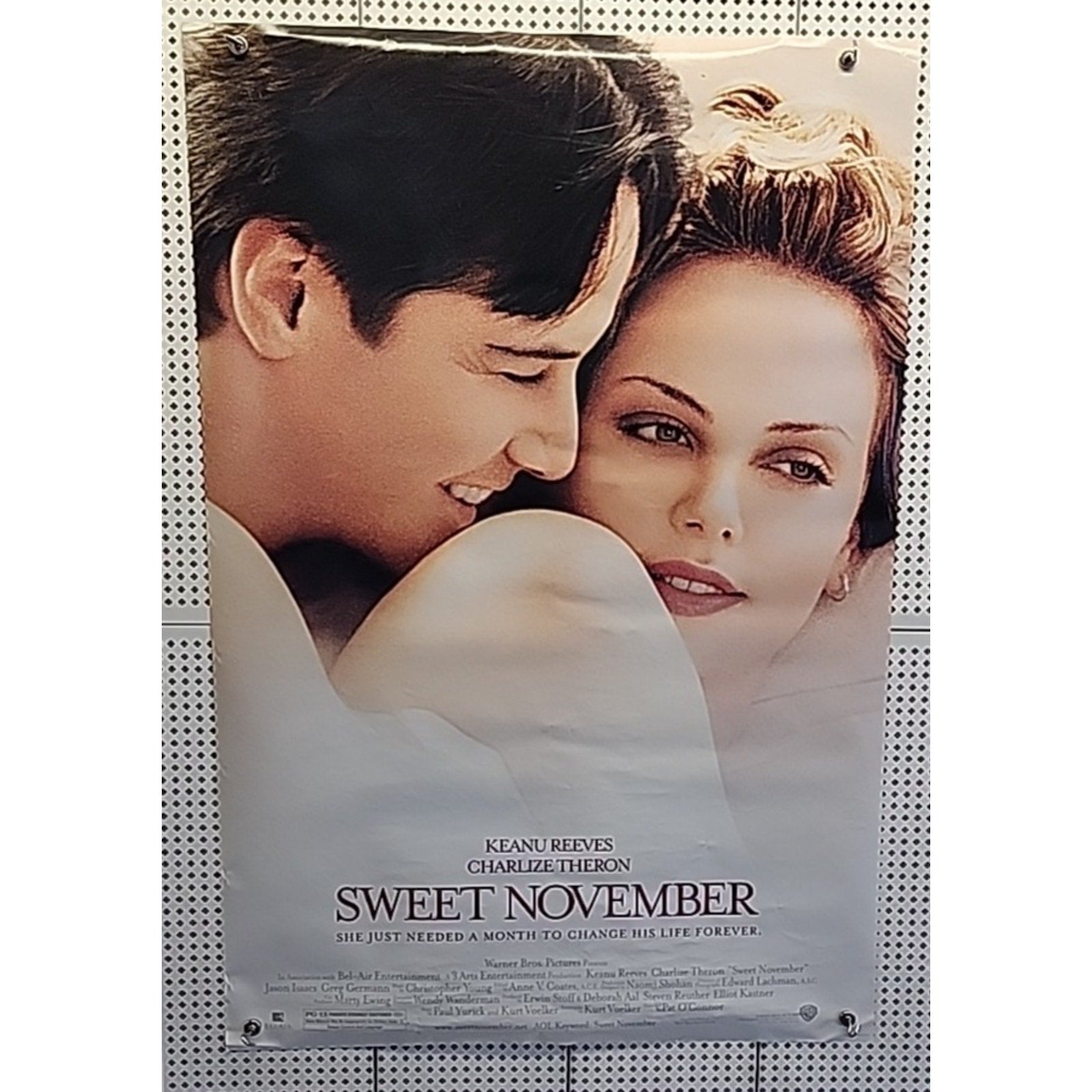 Sweet November - Double Sided Original Movie Poster 27” X 40” Charlize Theron