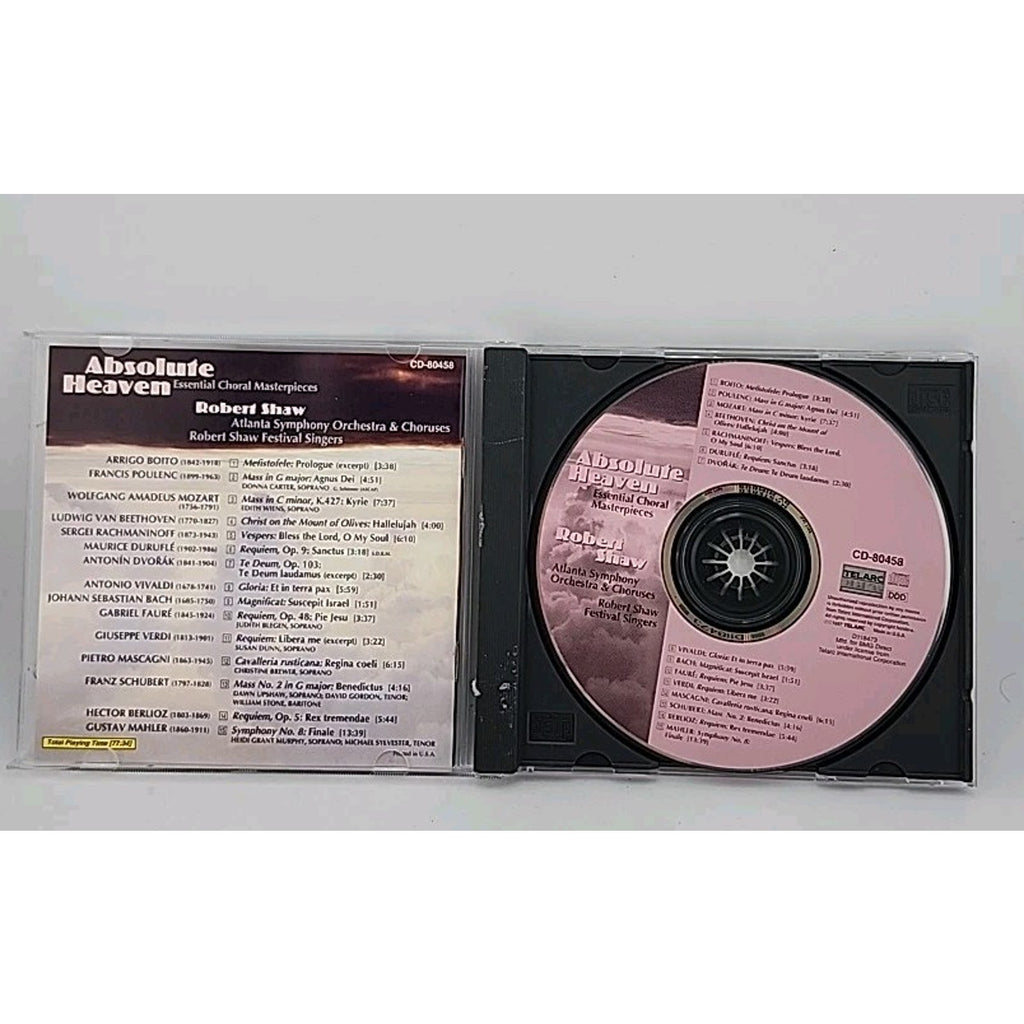 Absolute Heaven: Essential Chorale Masterpieces, Robert Shaw (CD, 1997, Telarc)