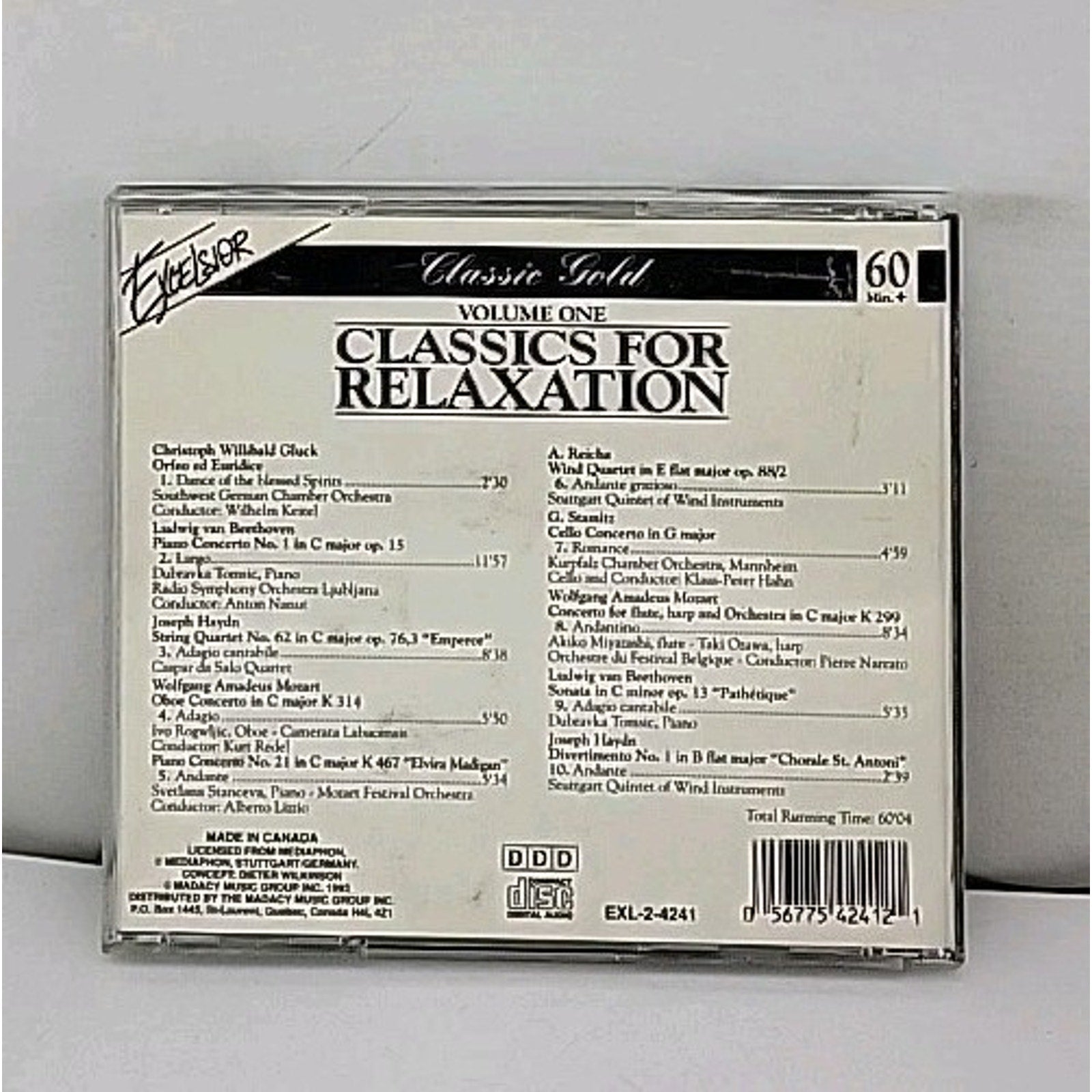 Classics for Relaxation, Vol. 1 (CD, Excelsior Recordings)