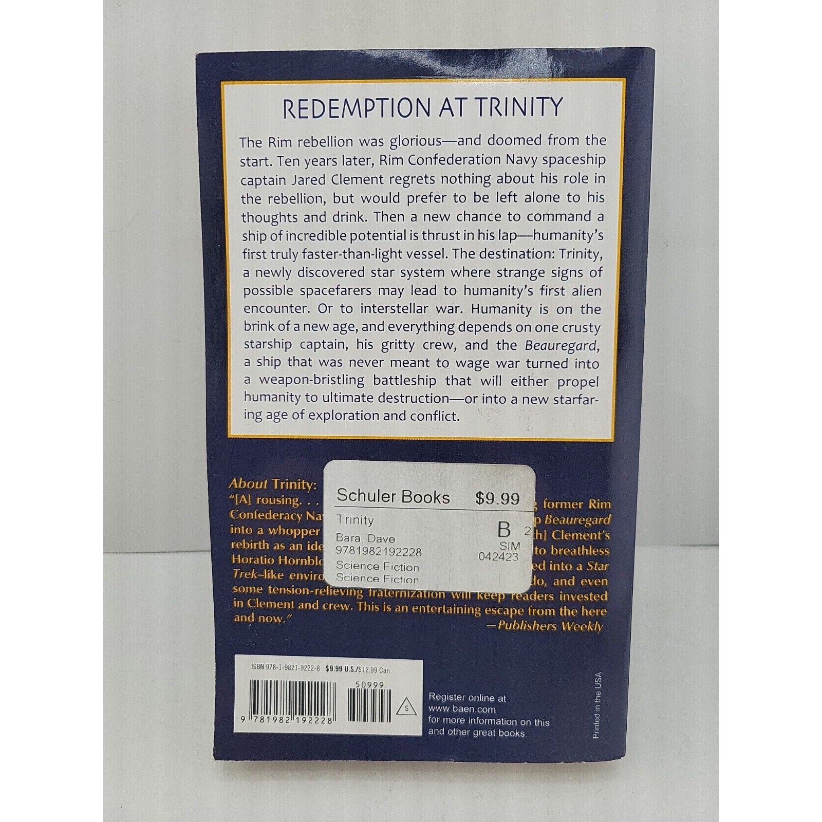 Trinity by Dave Bara (2022, Mass Market)