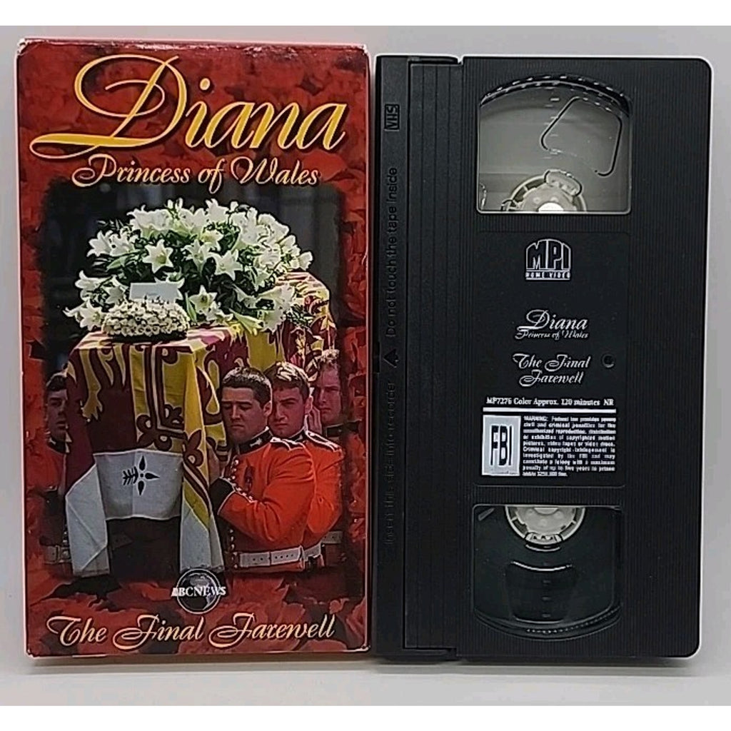 Diana Princess Of Wales The Final Farewell(VHS, 1997)