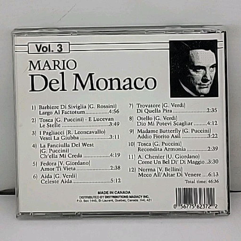 The Great Tenors, Vol. 3: Mario del Monaco (CD, Madacy)