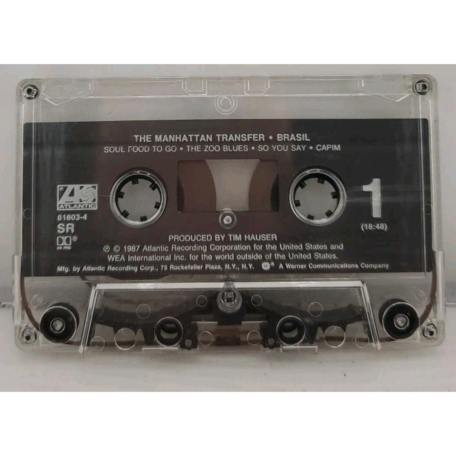 Brasil by The Manhattan Transfer (Cassette, 1987, Rhino (Label))