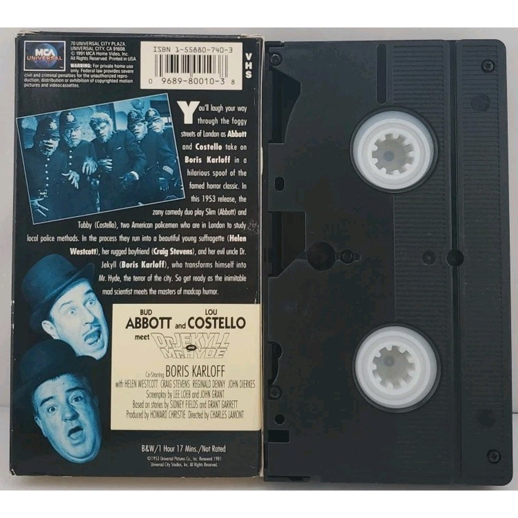 Abbott and Costello Meet Dr. Jekyll and Mr. Hyde (VHS, 1991)