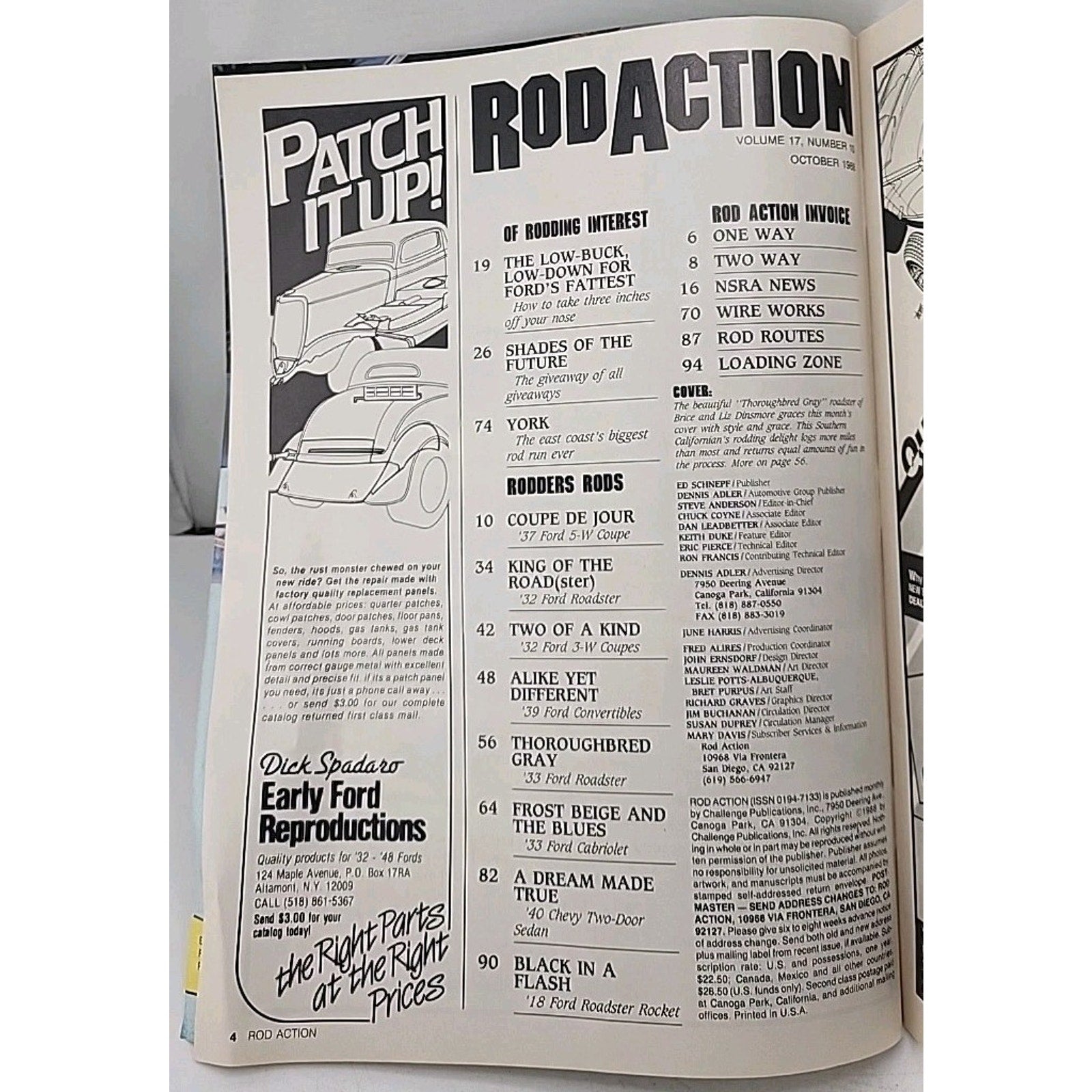 Rod Action Magazine October 1988 Volume 17 Number 10