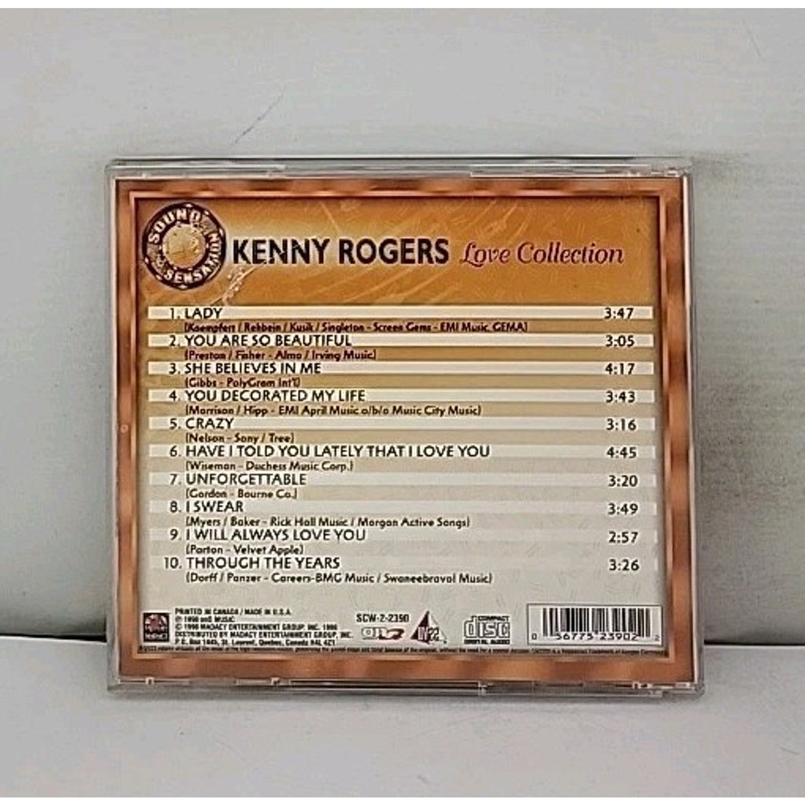Love Collection by Kenny Rogers (CD, 1999)