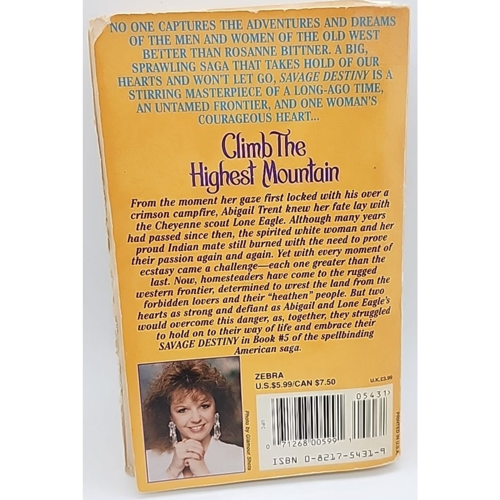 Climb the Highest Mountain by Rosanne Bittner (1996, Mass Market)