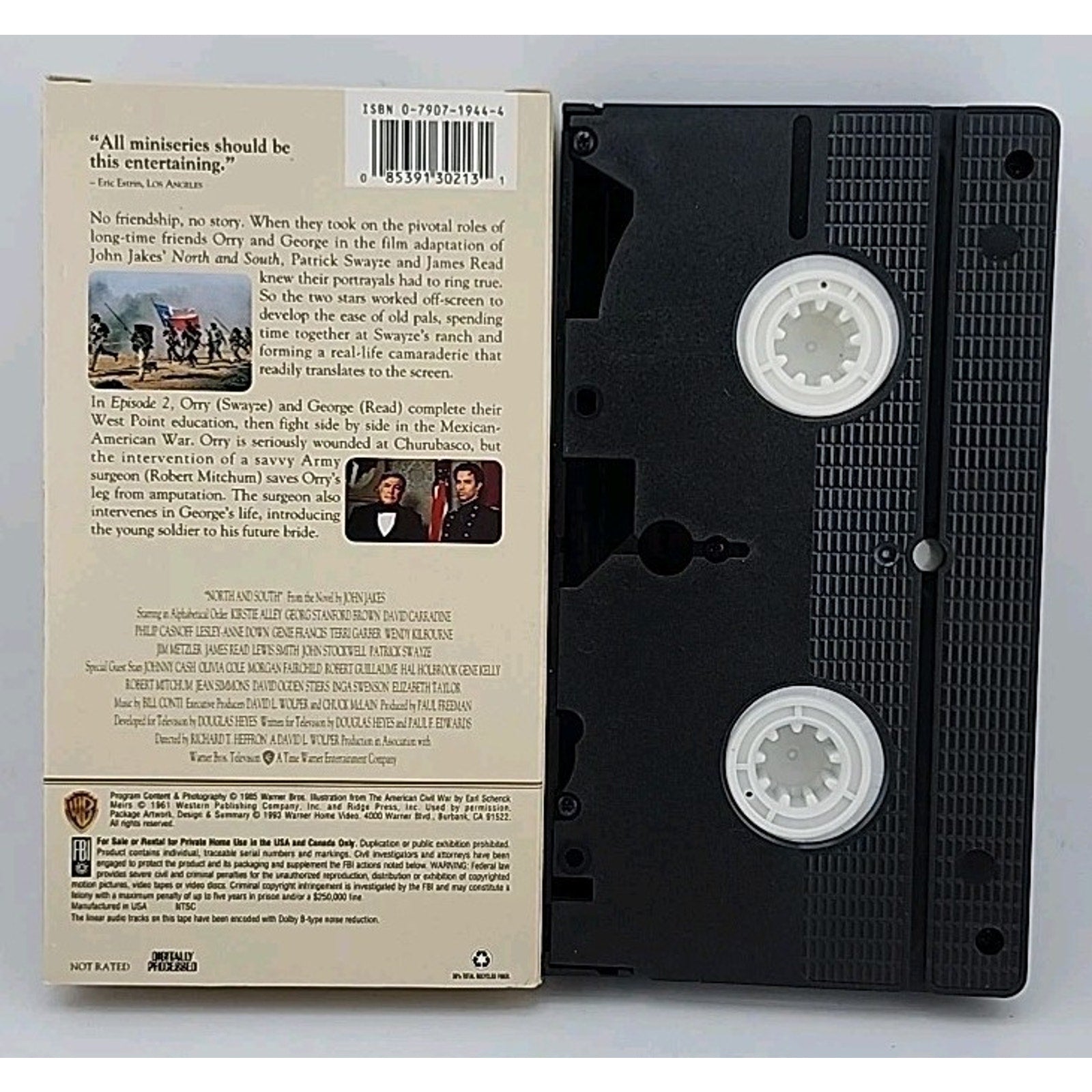 North and South - Book 1 (VHS, 1993, 6-Tape Set) Missing VHS #3