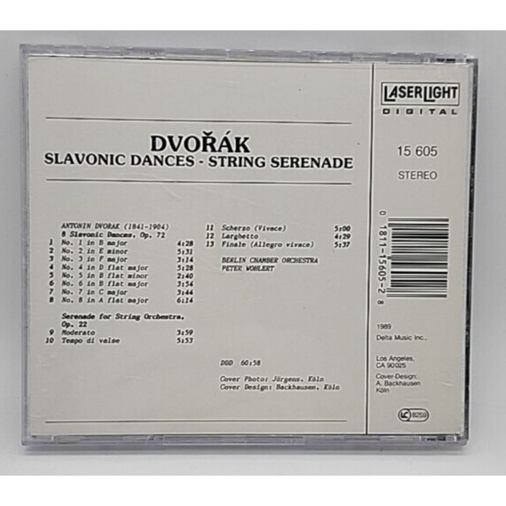 Slavonic Dances (8) /Ser Str by A. Dvorak (CD, 1989)