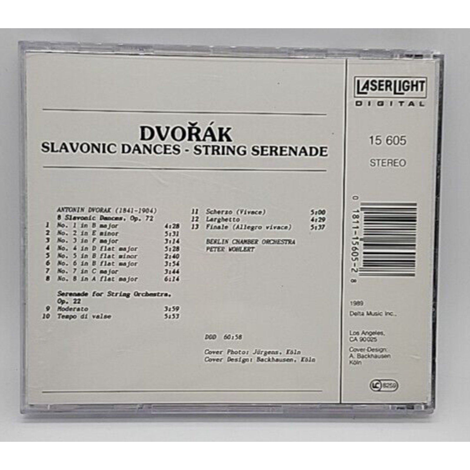 Slavonic Dances (8) /Ser Str by A. Dvorak (CD, 1989)