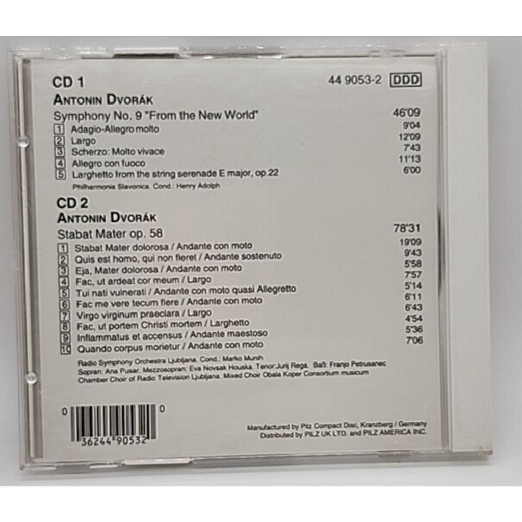 CD Antonin Dvorak Symphony No 9 From the New World Stabat Mater DDD