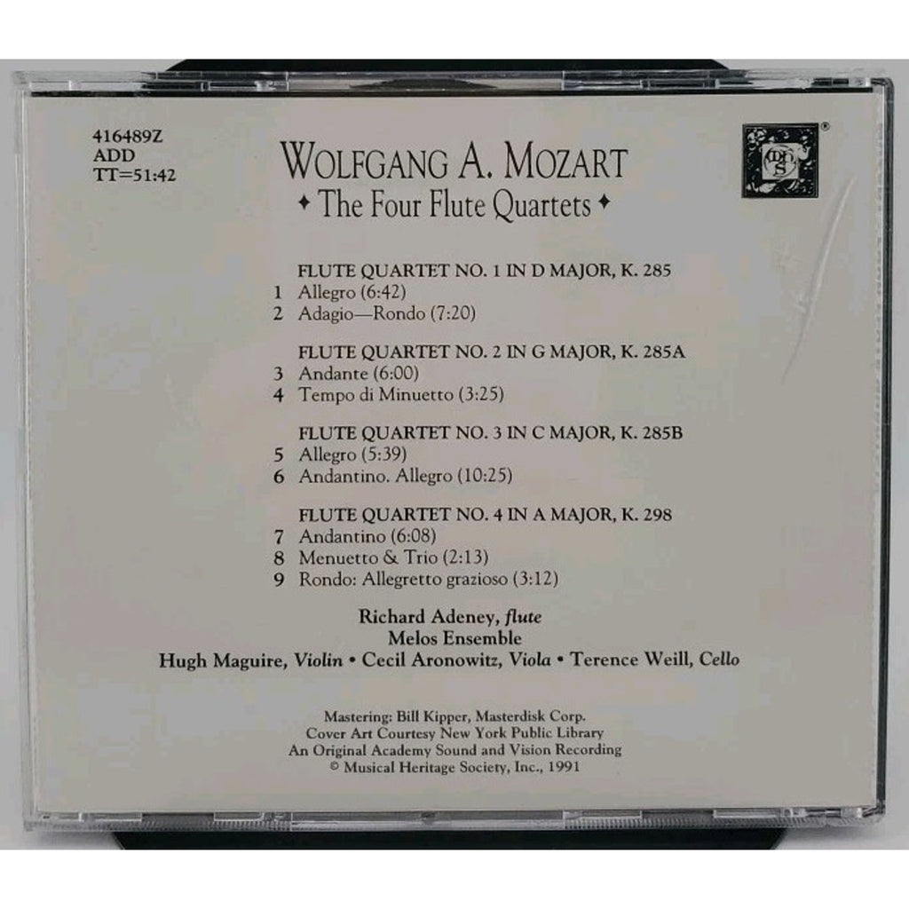 Mozart - The Four Flute Quartets CD