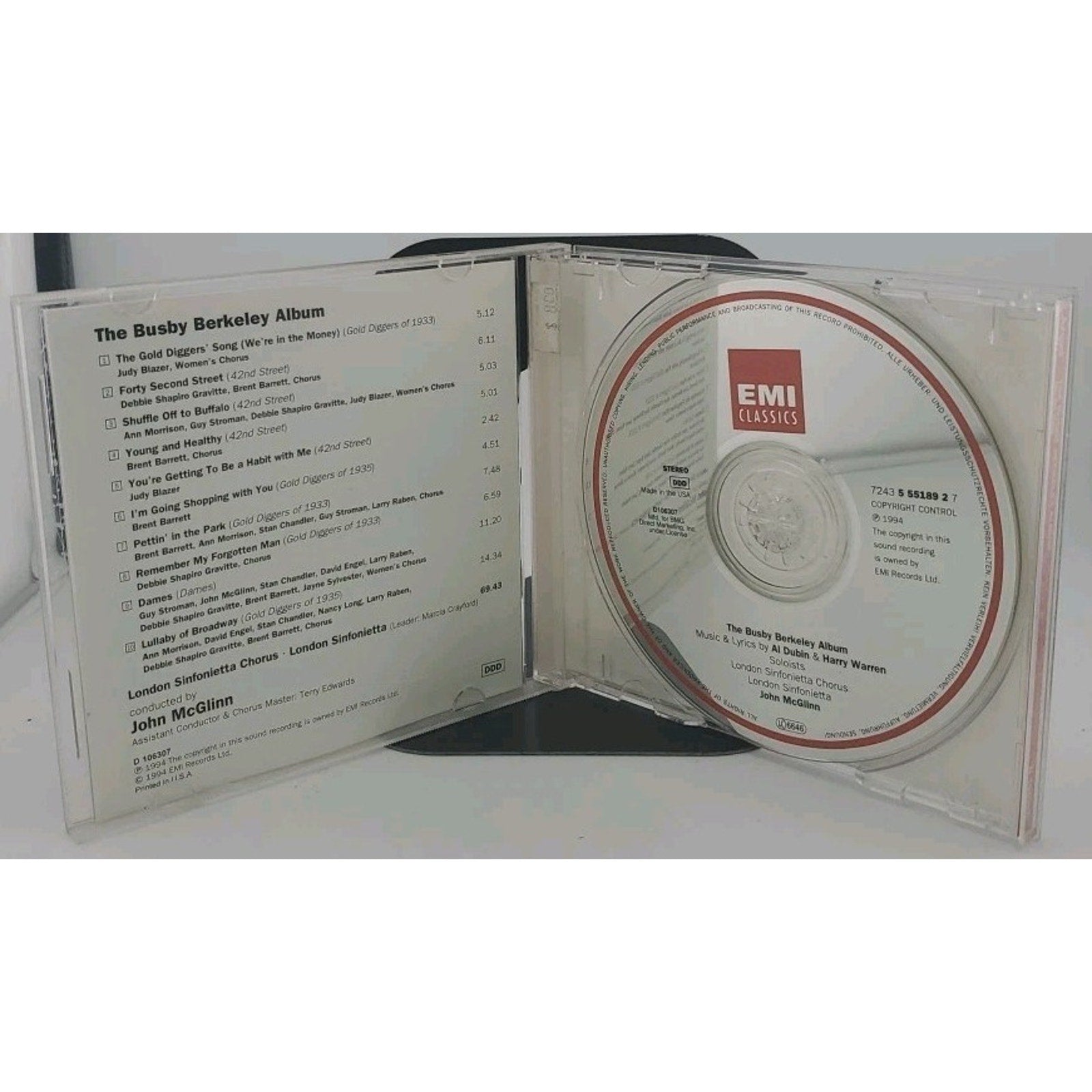 The Busby Berkeley Album by John McGlinn (CD, Sep-1994, EMI Angel (USA))