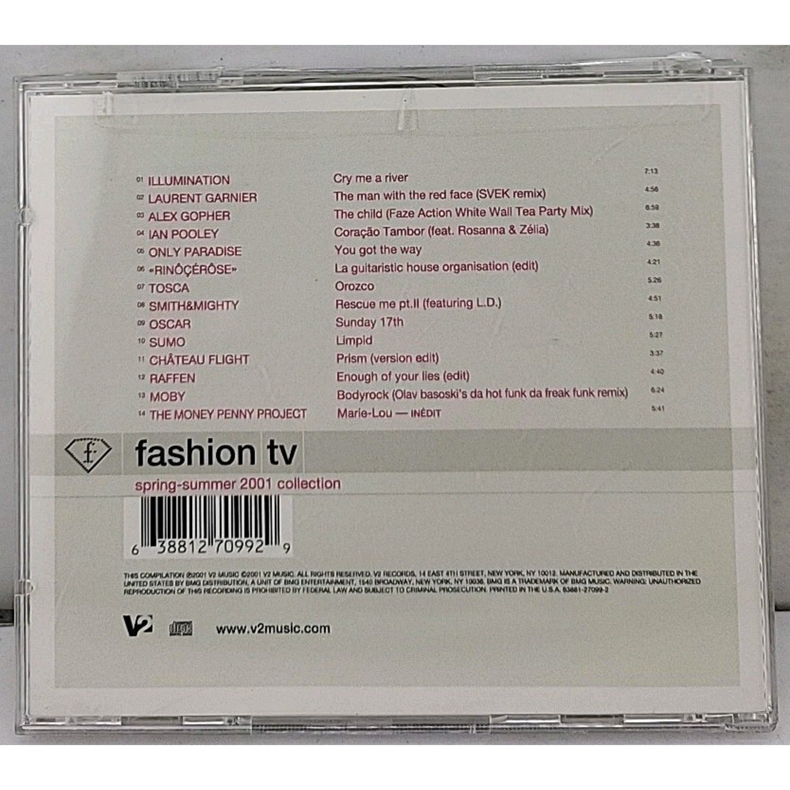 2001-Fashion TV-Spring Summer by Various (CD, 2001)