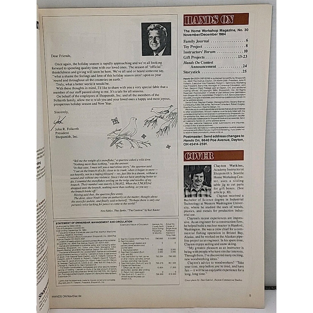 Hands On: The Home Workshop Magazine - November/December 1984 - No. 30