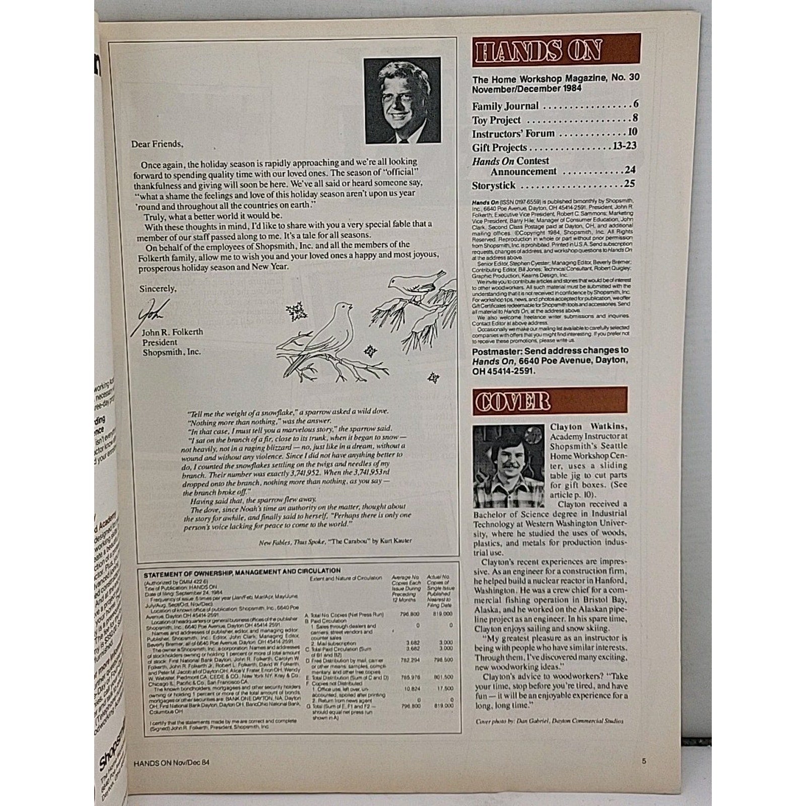 Hands On: The Home Workshop Magazine - November/December 1984 - No. 30