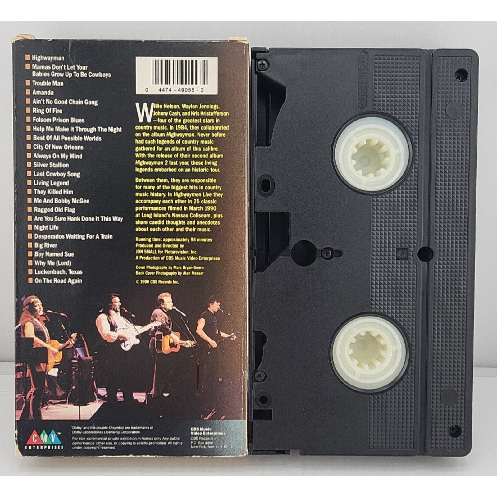 Live! by The Highwaymen (Country) (VHS, Jul-1991, Sony Music Distribution (USA))