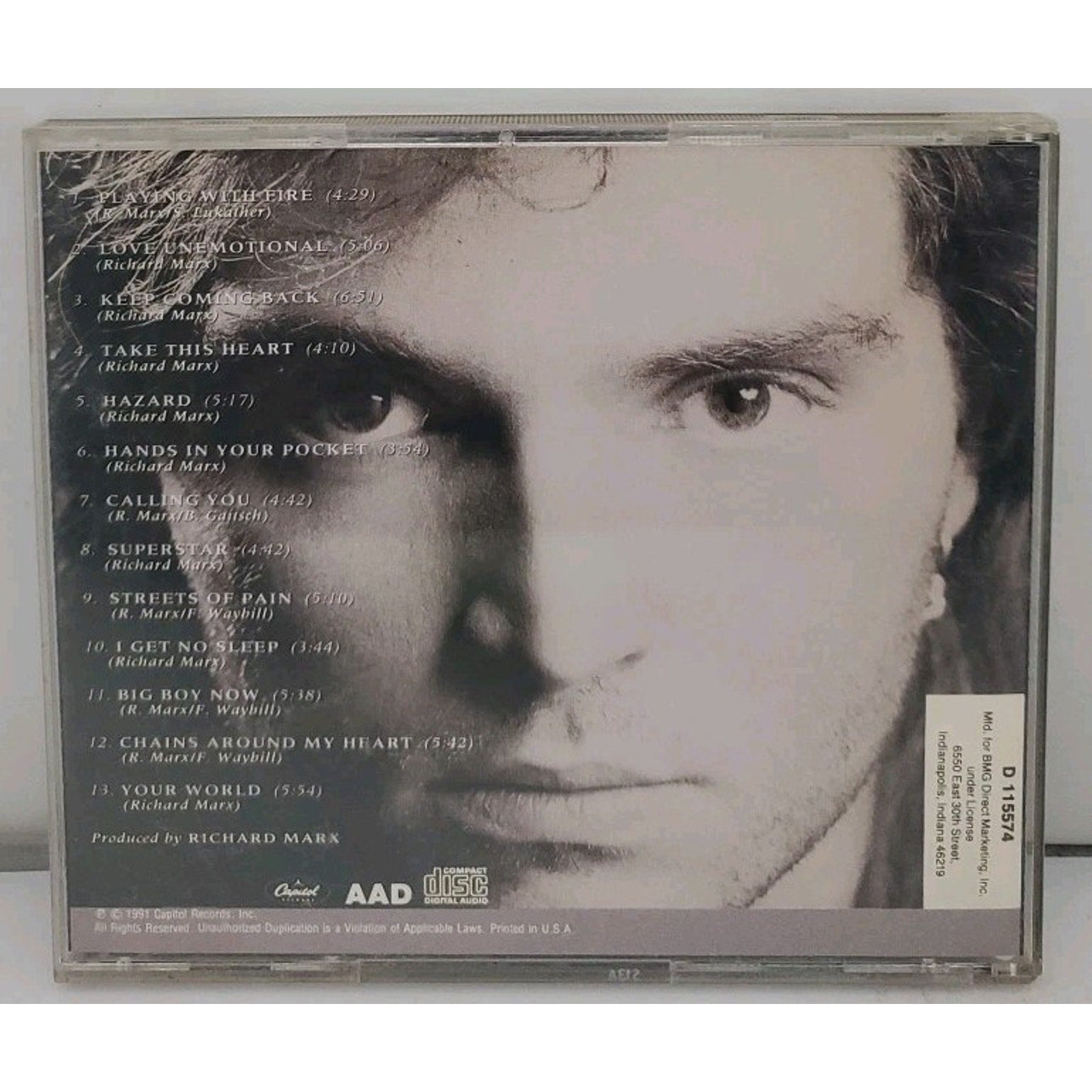 Richard Marx : Rush Street CD