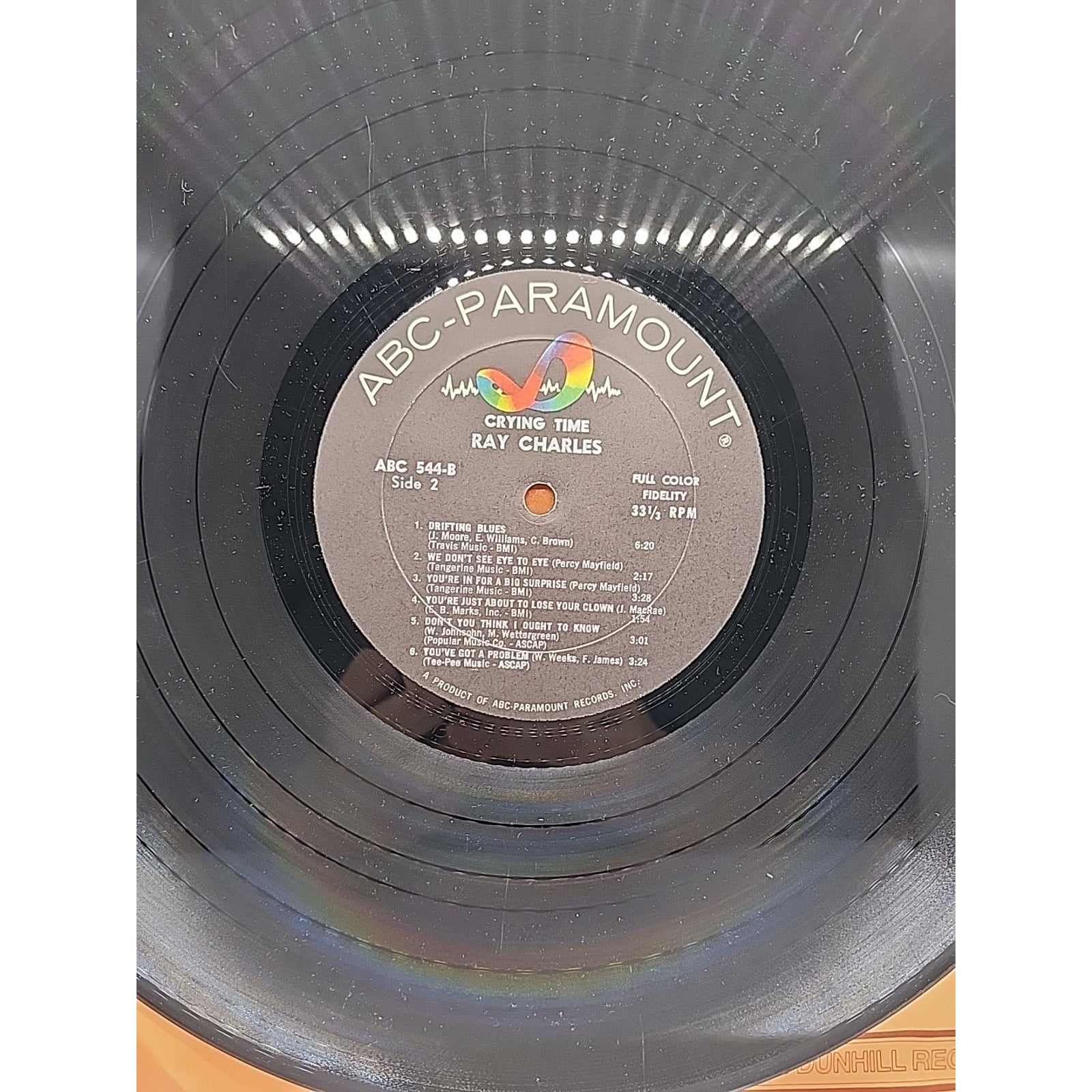 Ray Charles Crying Time Classic Soul & Blues Album ABC #544 Stereo