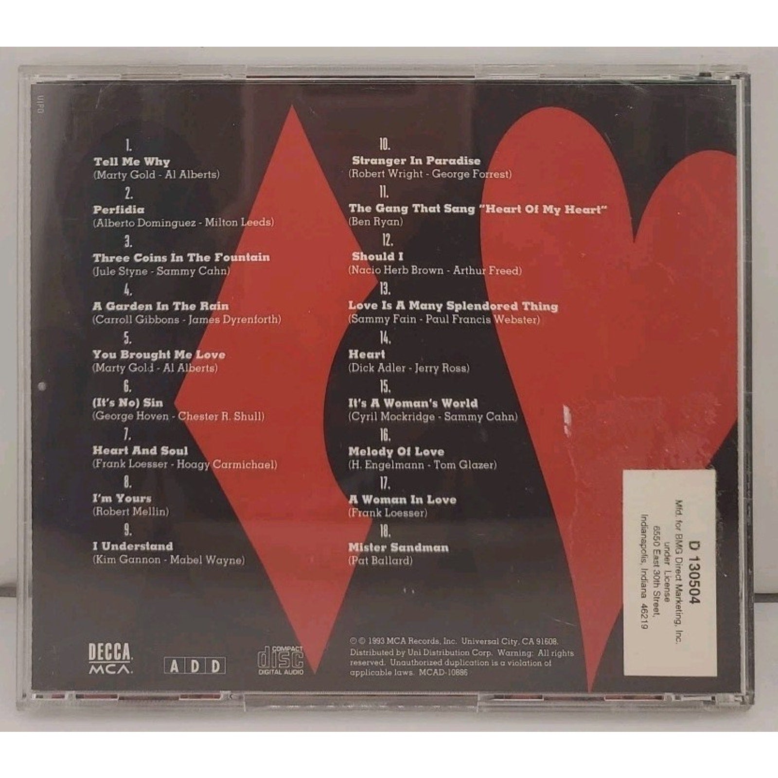 The Four Aces featuring Al Alberts - Greatest Hits CD -