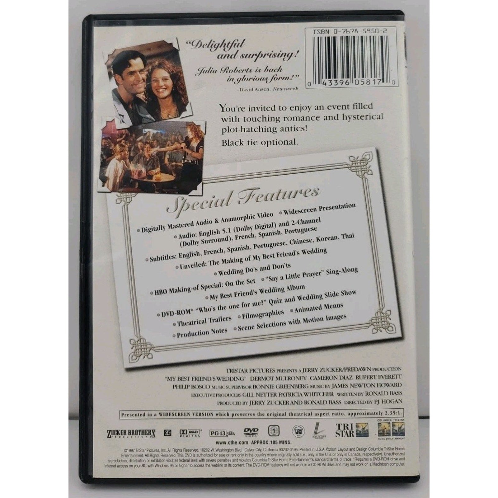 My Best Friend's Wedding (DVD, 1997)