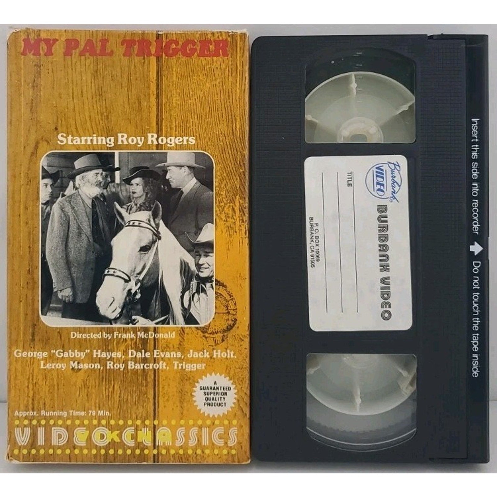 My Pal Trigger VHS Roy Rogers Video Classics 79 Min Collectible