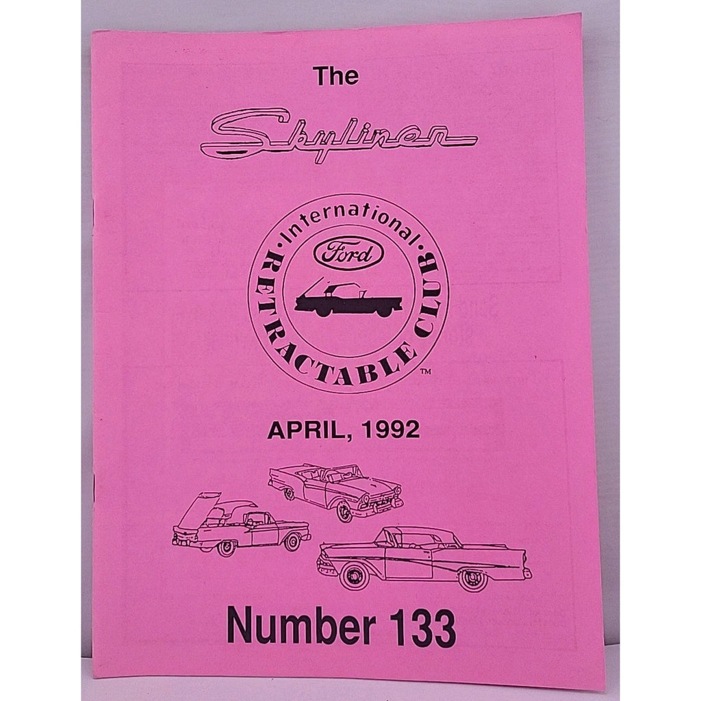 The Skyliner - International Retractable Club - April 1992 Number 133