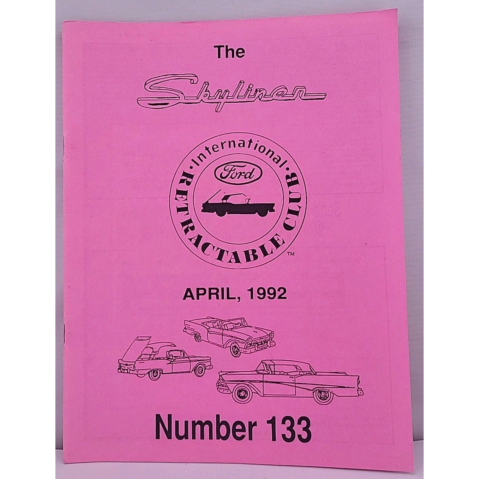 The Skyliner - International Retractable Club - April 1992 Number 133
