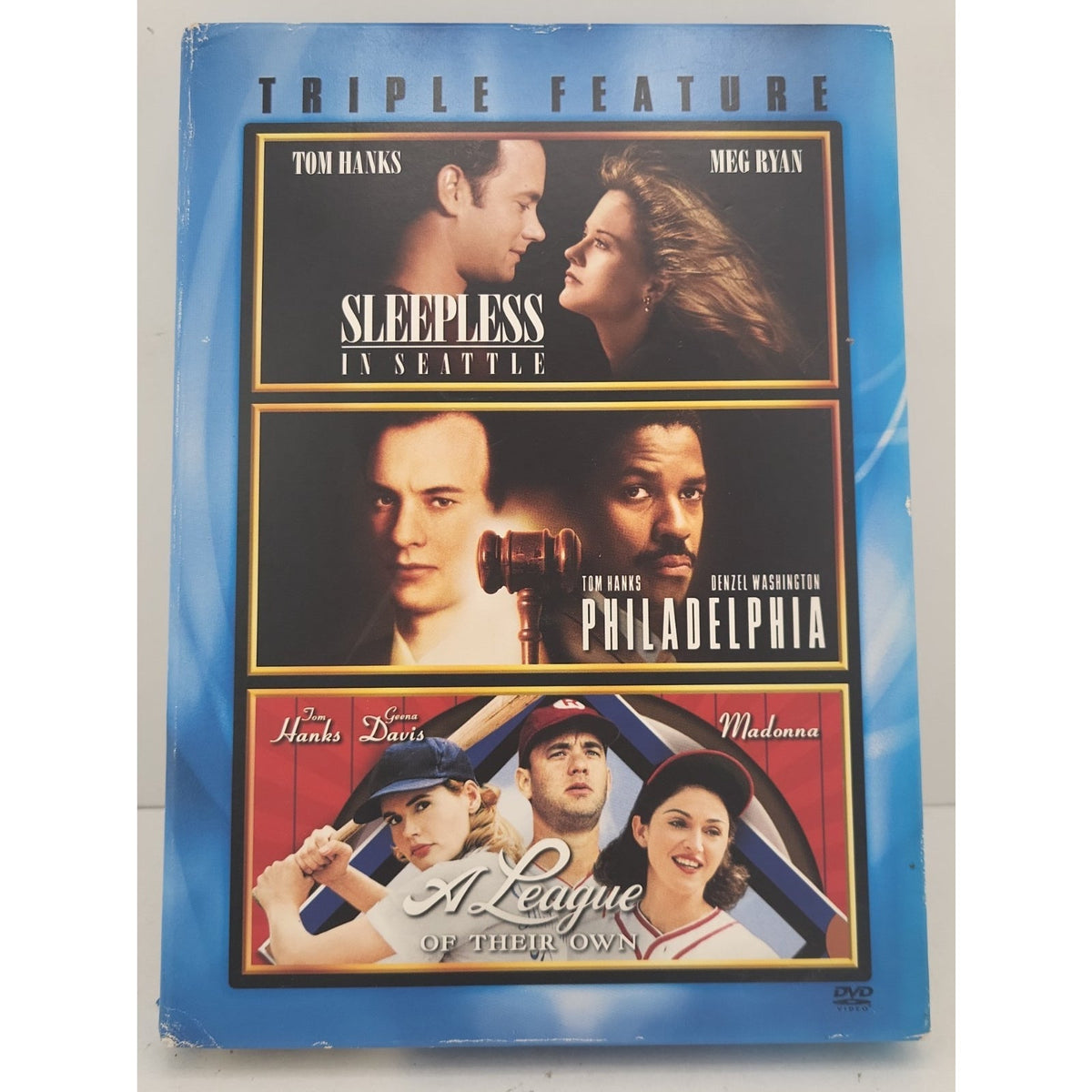 Tom Hanks Triple Feature 3-DISC SET League Of Their Own, Philadelphia, Sleepless