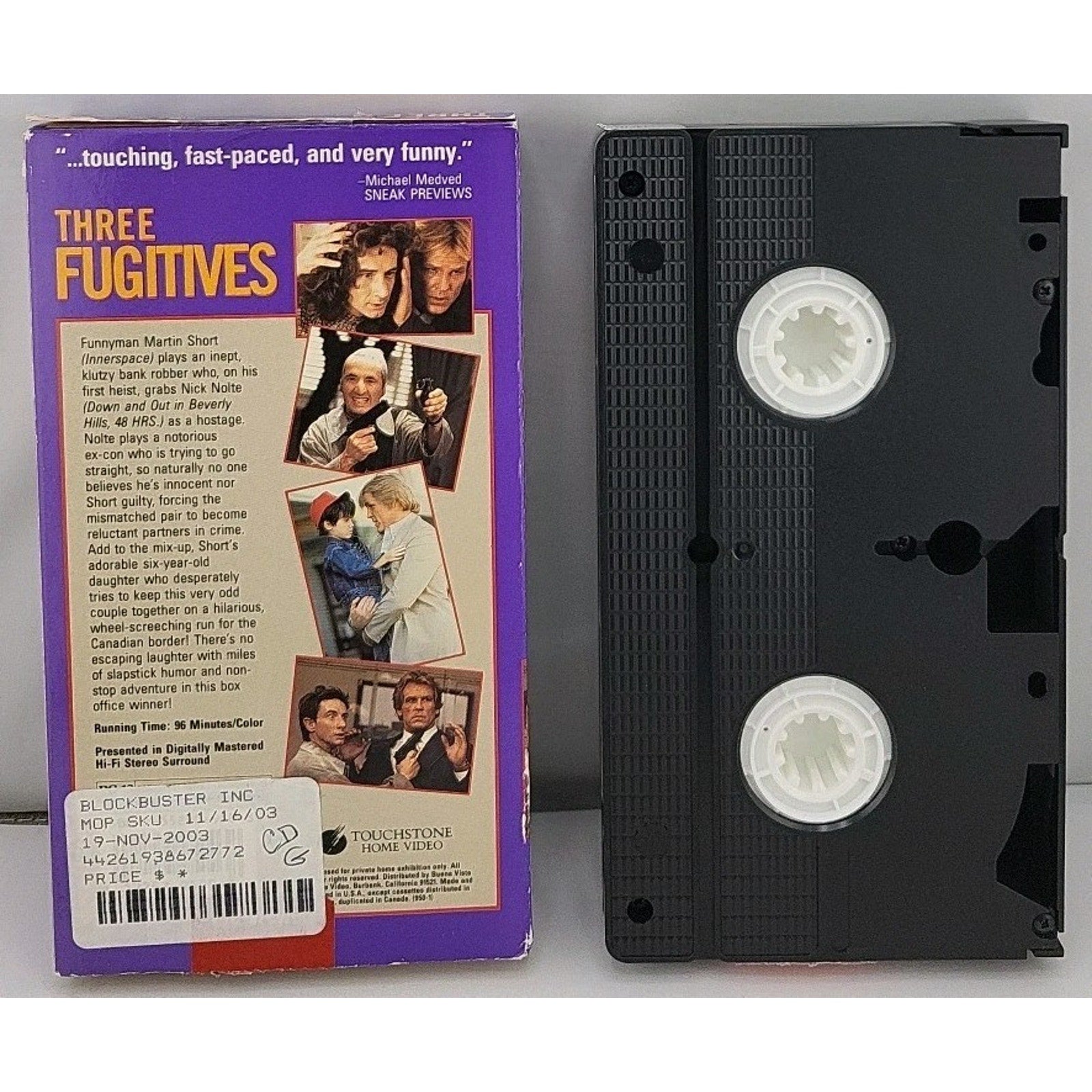 Three Fugitives (VHS, 1991)